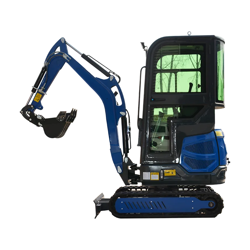 Max Digging Depth 2000mm 18U Mini Crawler Excavator 1.5Ton Hydraulic Small Digger Low Ground Pressure 30Kpa For Soft Ground