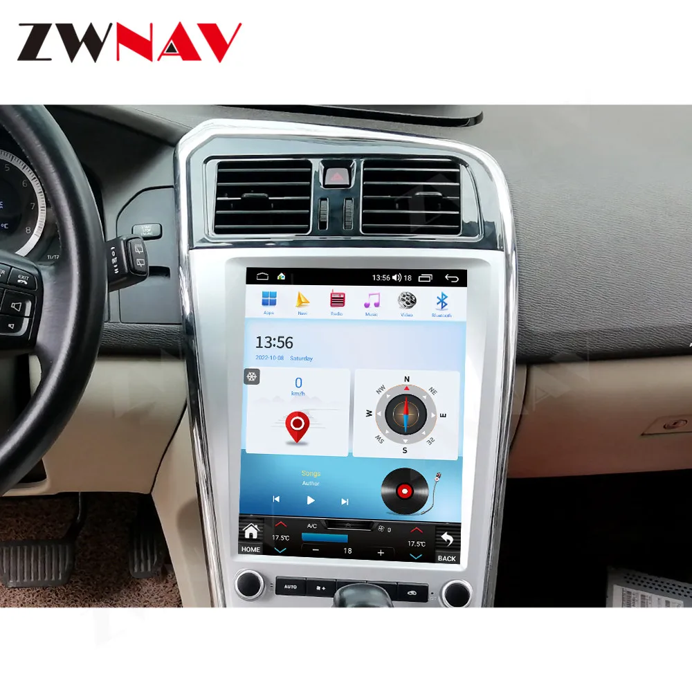 Android 13 Wireless Carplay 12.1 inch Car Radio Touch Screen For Volvo XC60 2013-2017 Car GPS Navigation Car Multimedia Player