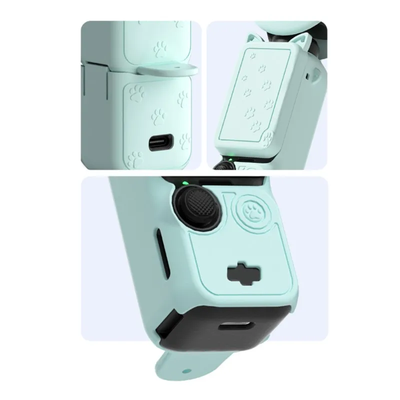 [NEW A09R!】 Silicone Protective Case Anti-Scratch Handle For DJI Osmo Pocket 3 Gimbal Camera Soft Lens Cap Anti-Bump Shell