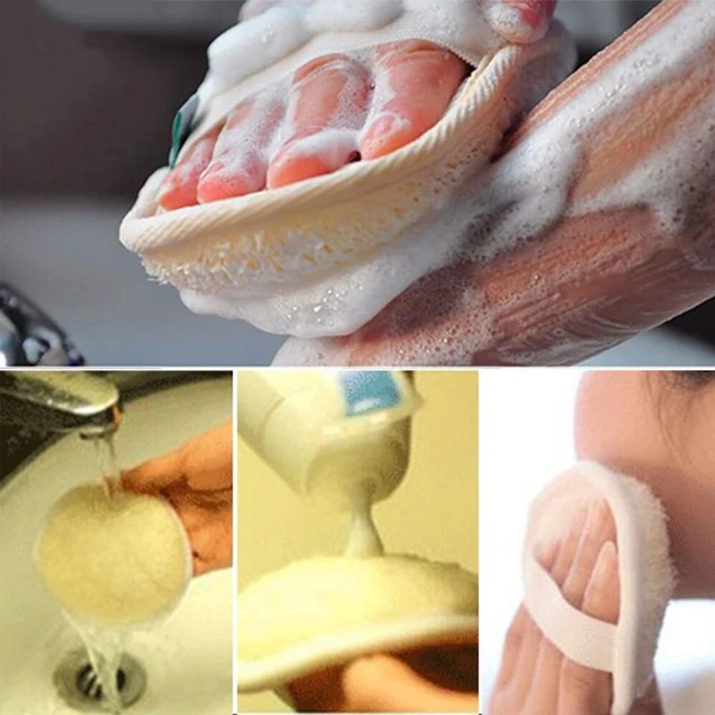 

Natural Loofah Body Scrubber Bath Exfoliating Sponge Soft Shower Brushes Clearner Pad Exfoliator Shower Puff Body Skin Care Tool
