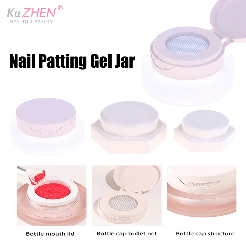 2/3/5 جرام PP سداسية مسمار الربت هلام جرة الوجه غطاء حامل طلاء الأظافر علبة التعبئة والتغليف مانيكير المنظم حاوية مستحضرات التجميل #1