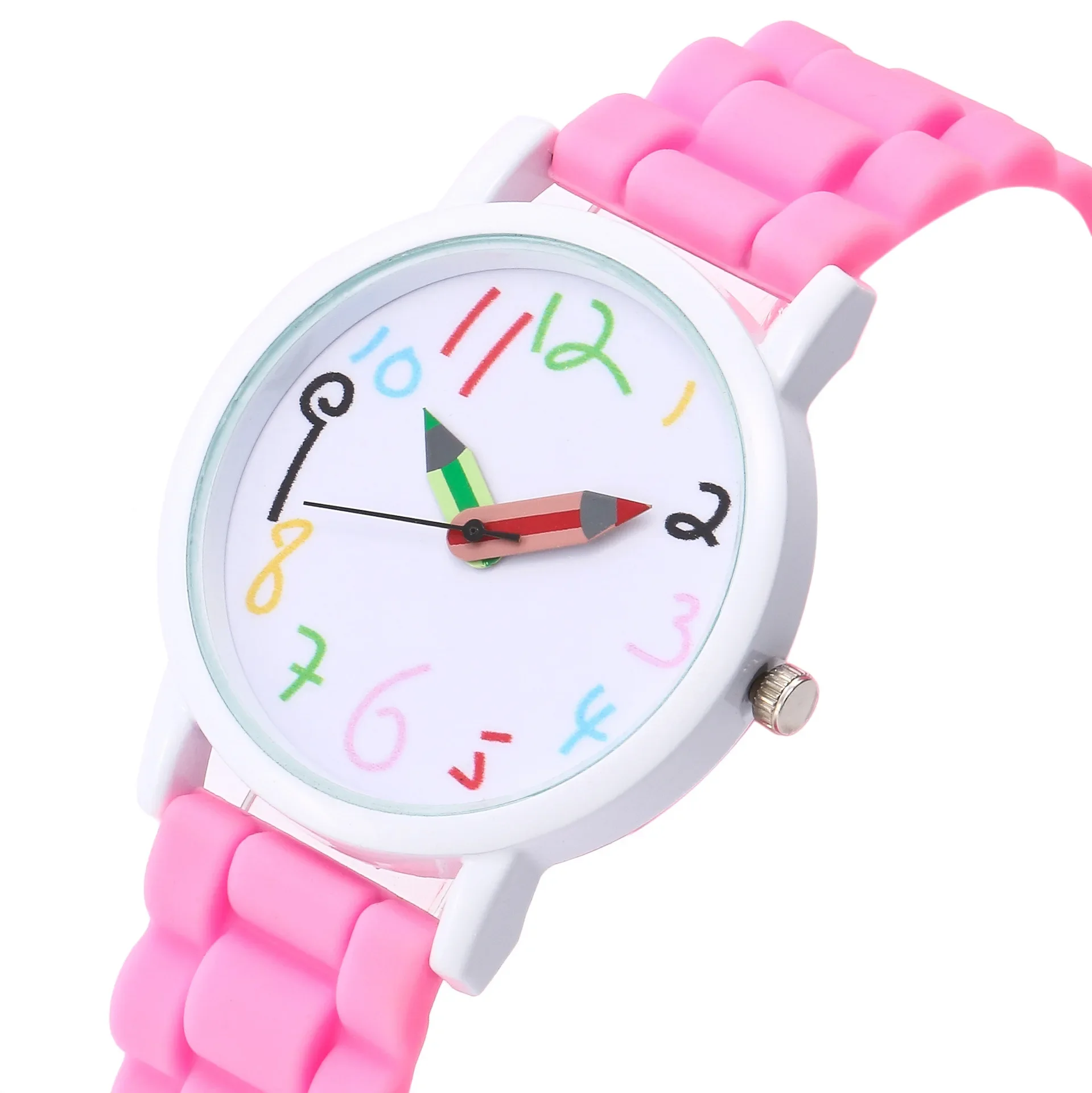 Children Watches Fashion Unisex Student Wristwatch for Kids Silicone Strap Analog Quartz Wrist Watch Child Birthday Gift