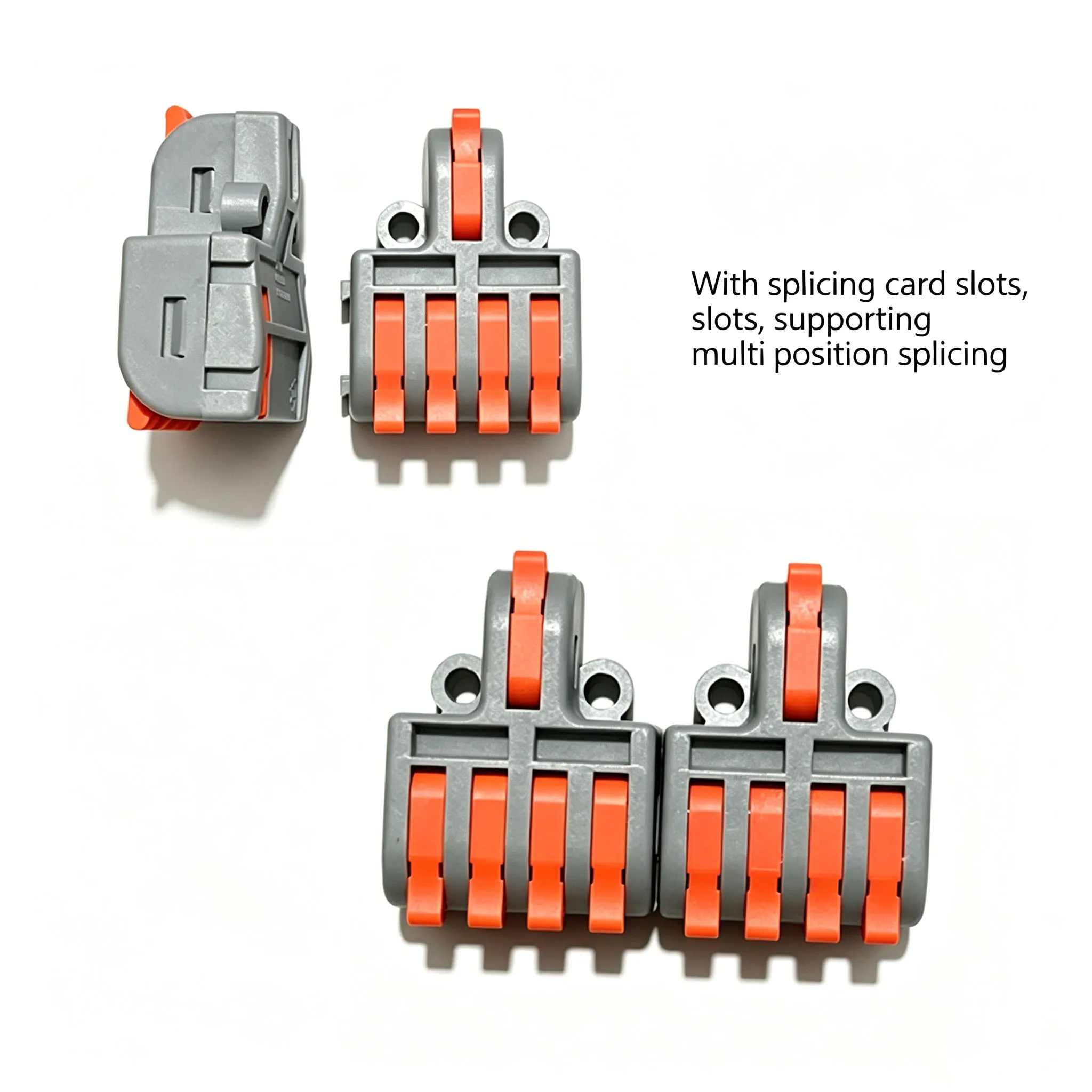 30/50/100PCS Push In Lever Wire Connectors,Mini Compact Electrical Terminal Blocks,Universal Cable Splitter