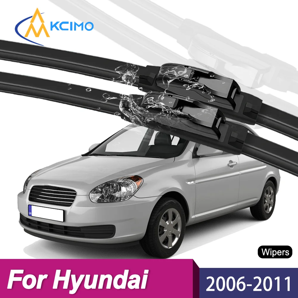 

Upgrade Your Wiper System 2PCS Premium All-Season Blades For Hyundai Accent MC 2006-2011 Long-Lasting Clear Vision Guaranteed