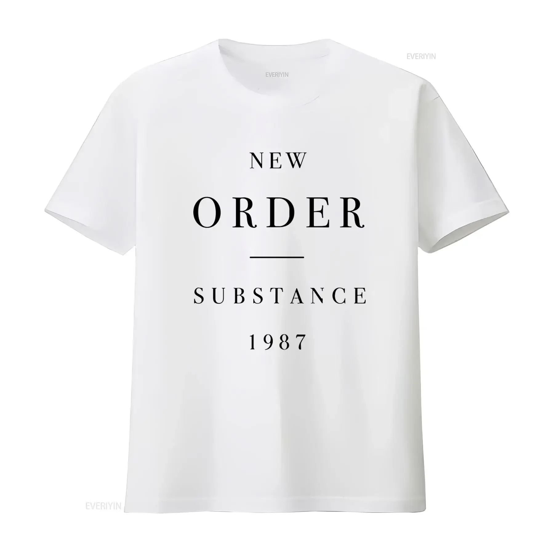 NEW ORDER SUBSTANCE 1987 Print T Shirt X Large Vintage Style for Men vintage Washed Breathable fashion Comfortable