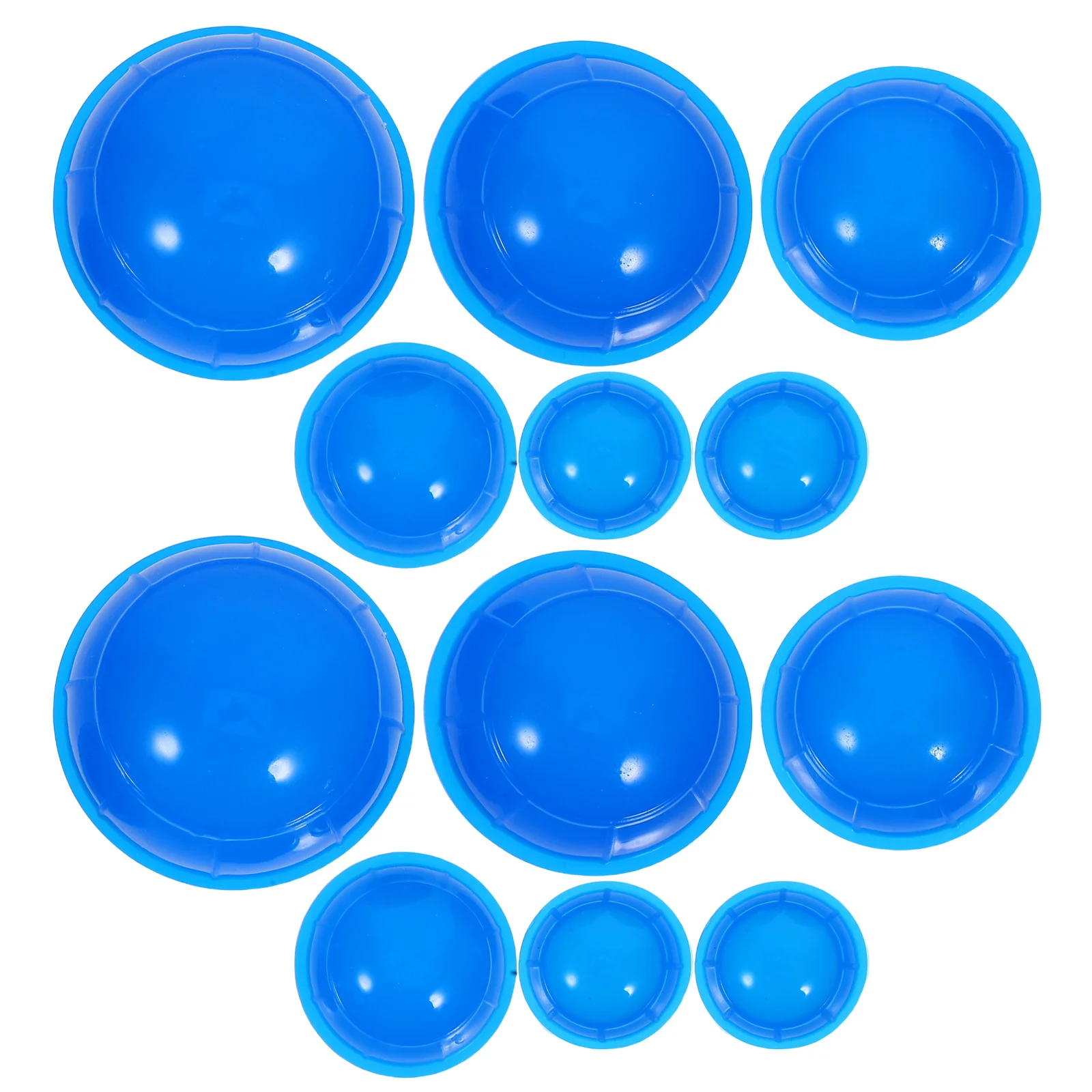 12 pezzi set ergonomico per terapia di coppettazione in silicone anticellulite sollievo dal spasmo muscolare massaggiatore per tutto il corpo coppettazione in silicone blu