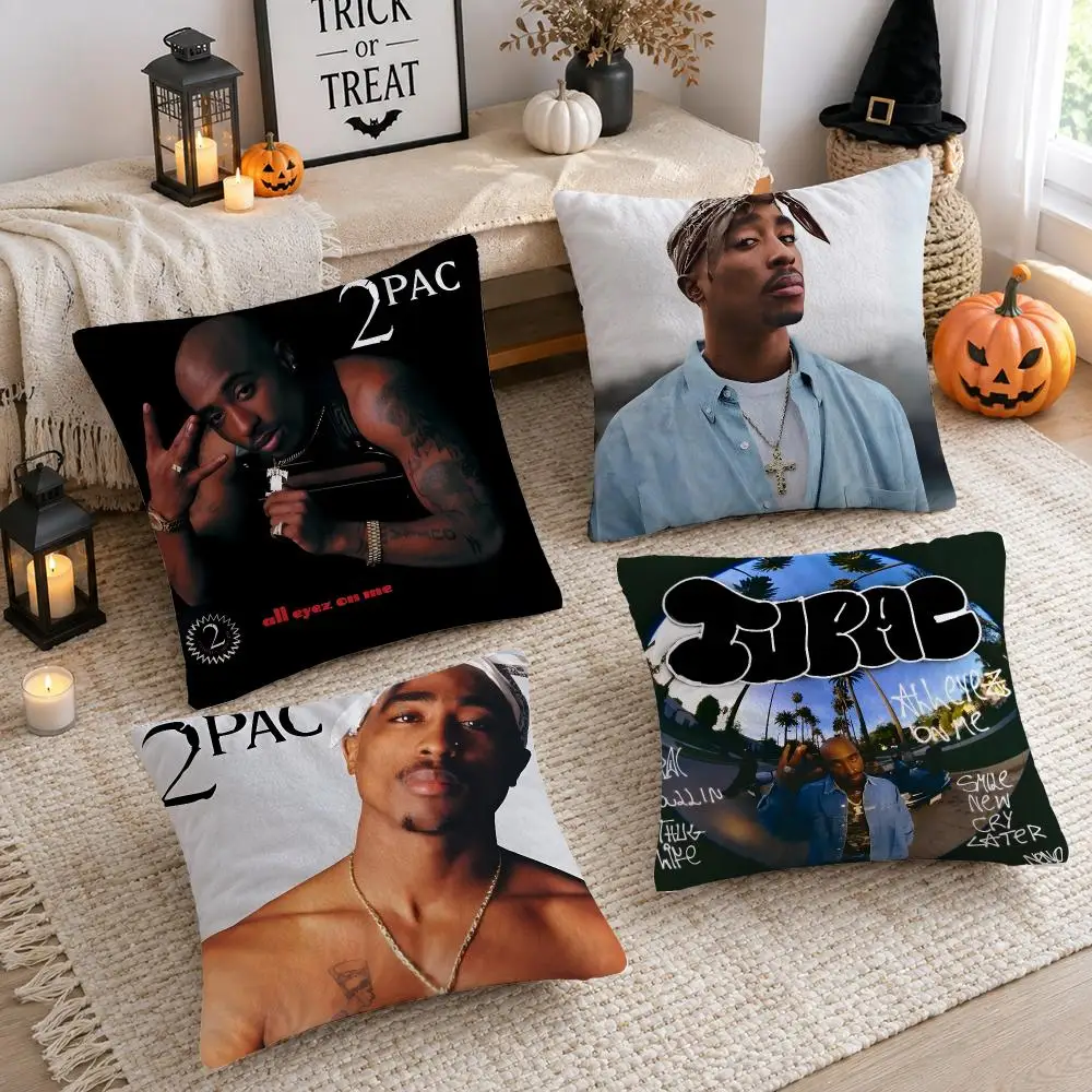 2Pac T-Tupac S-Shakur All Eyez On Me Cushion Cover Plush Decorative Pillow Case With Hidden Zipper Cutecore Room Decor For Home