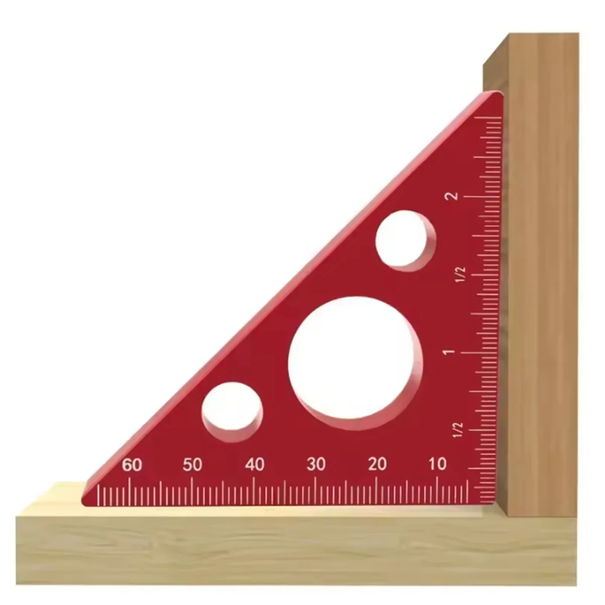ABNJ Right Angle Ruler Woodworking Ruler Triangle Ruler Scales Machinist Carpenter'S Square Height Measuring Tools Gauge