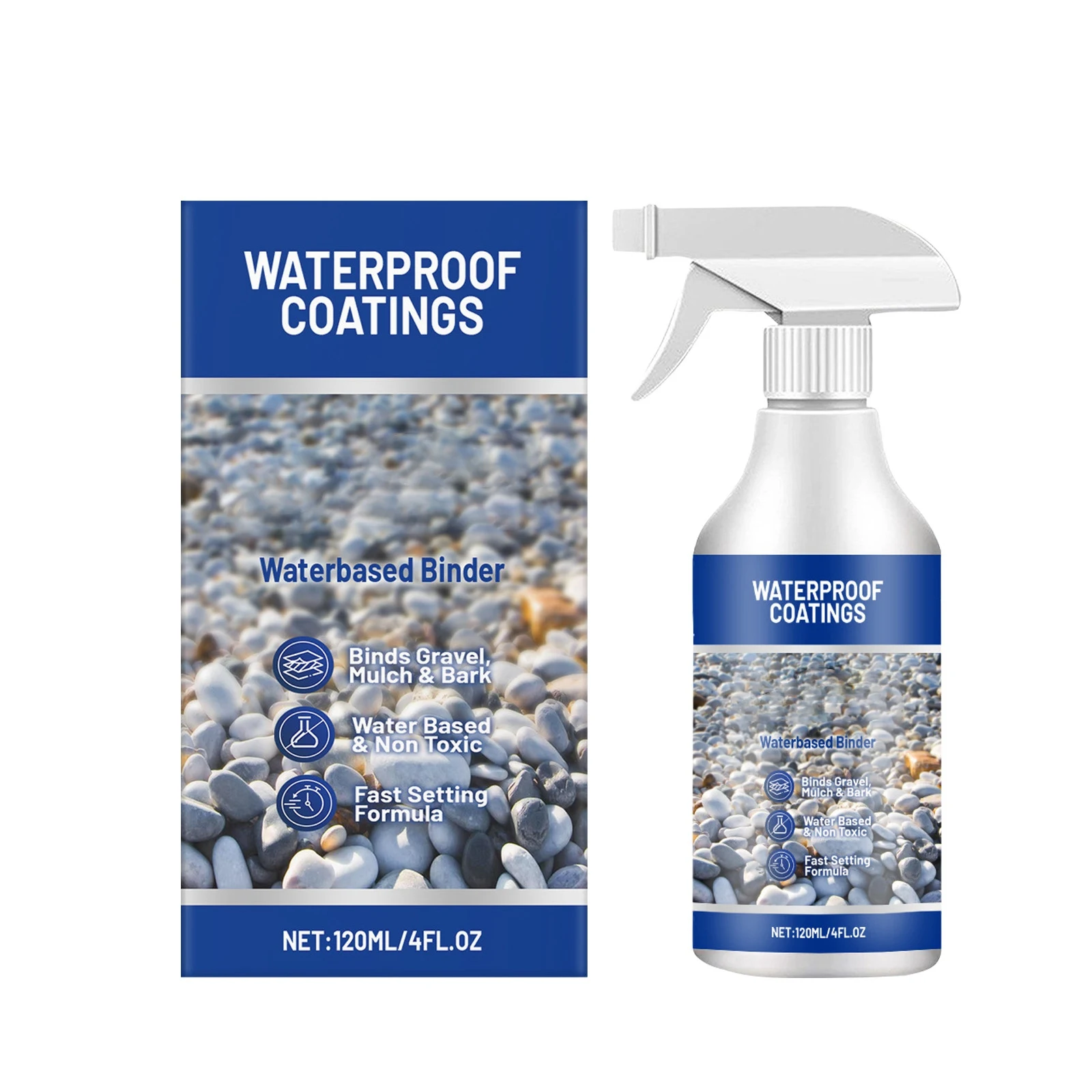 Eco-Friendly Water-Based Resin Adhesive – Weatherproof Gravel Binder for Garden Paths, Mulch Stabilization & Outdoor DIY Project