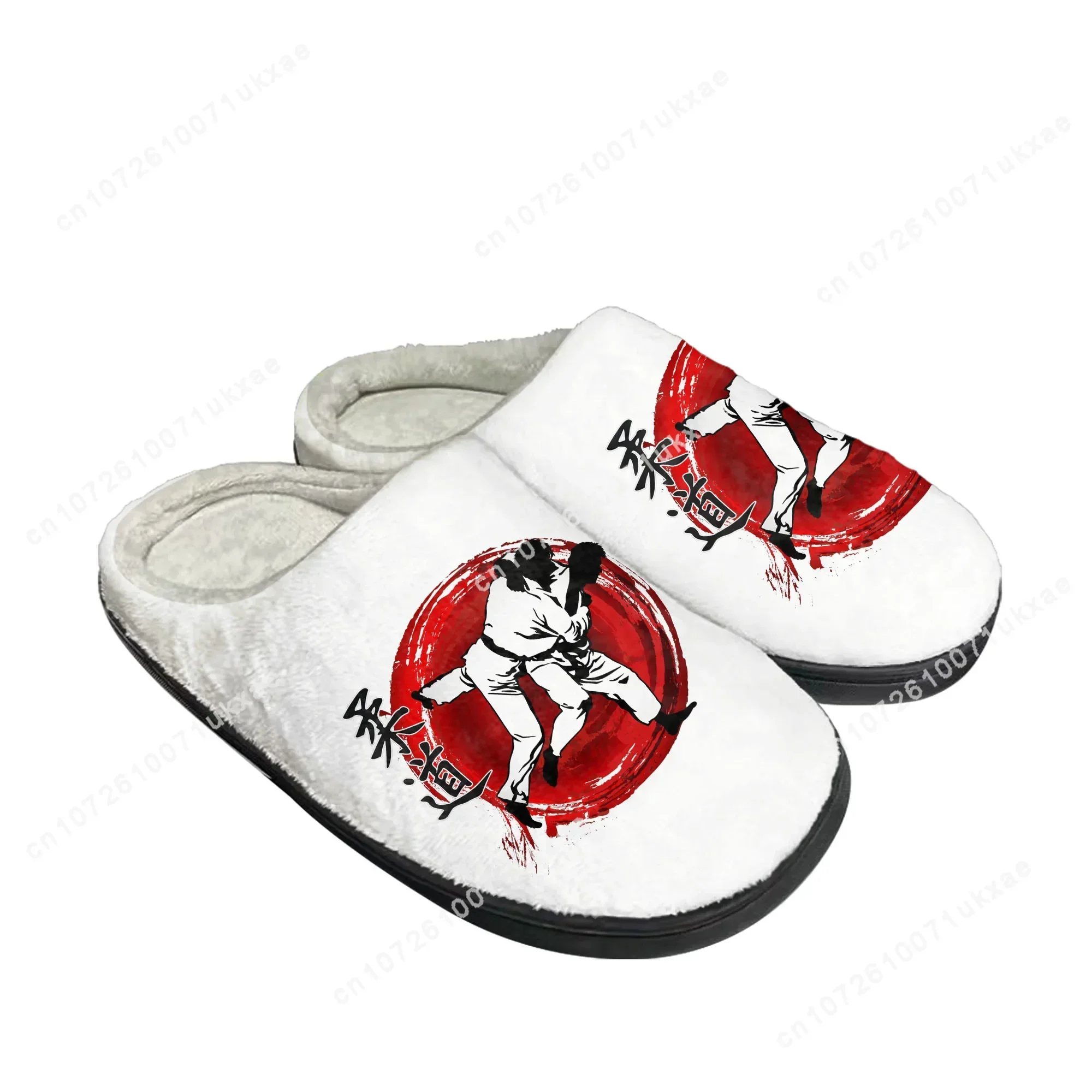 Judo Aikido Taekwondo Home Cotton Slippers Mens Womens Plush Bedroom Casual Keep Warm Shoes Thermal Indoor Slipper Custom Shoe