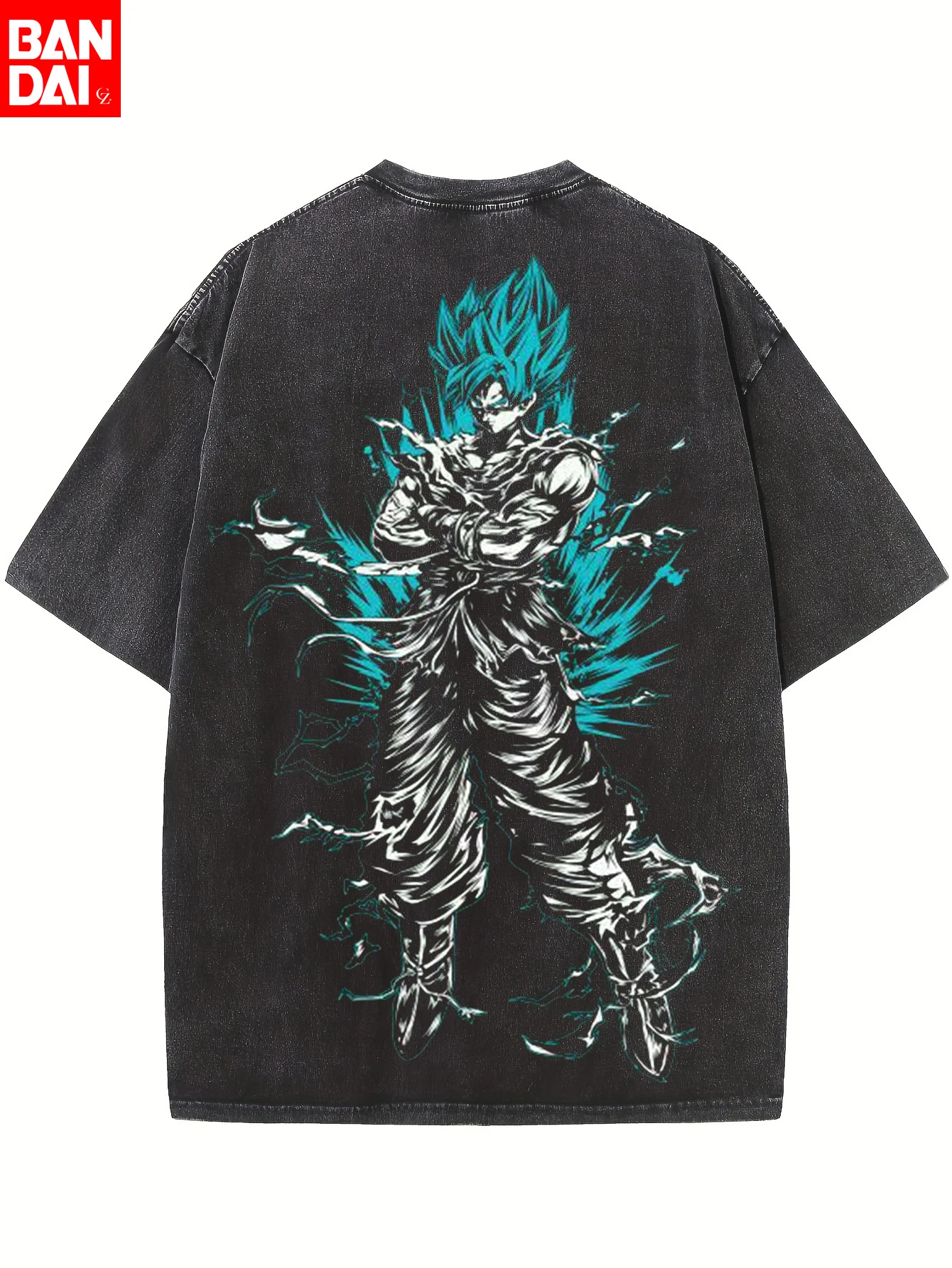 

Футболка мужская Harajuku с коротким рукавом, свободного кроя, из хлопка, с принтом аниме Dragon Ball, для косплея, повседневная, спортивная, для фитнеса