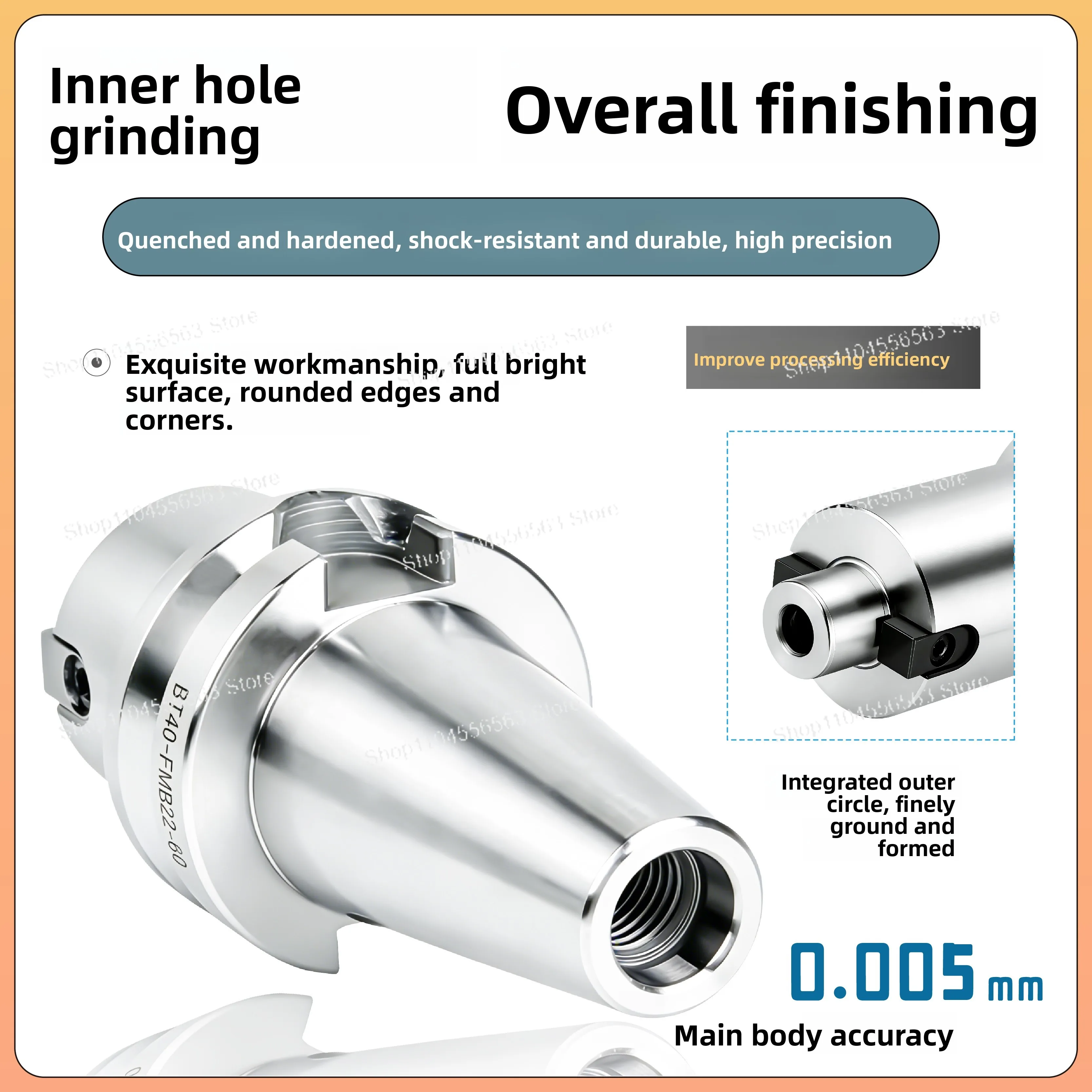 

BT50-FMB22/27 Seismic Extended BT40 Shank