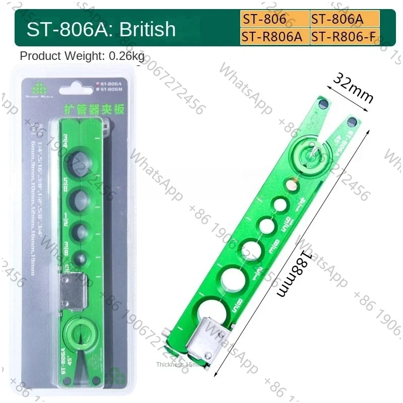 Flaring Tool Air Conditioner Tool Reamer Copper Pipe Maintenance Eccentric Tube Expander Tool DSZH ST806A Metric Imperial Splint
