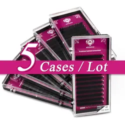 5pcs/case Aboonie Fluffy Individual Eyelashes Wholesale Eyelash Extension Volume Eyelash Classic