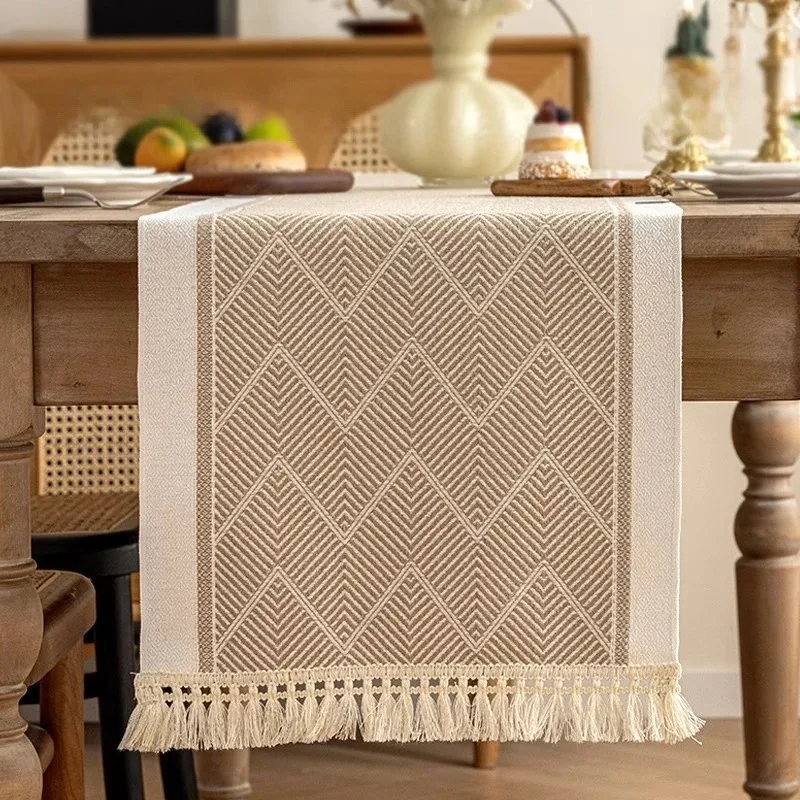 1Pc Linen Polyester Table Runner Individual Table Placemats Tablecloth for Table Waterproof Cloth Table Runner Camino De Mesa