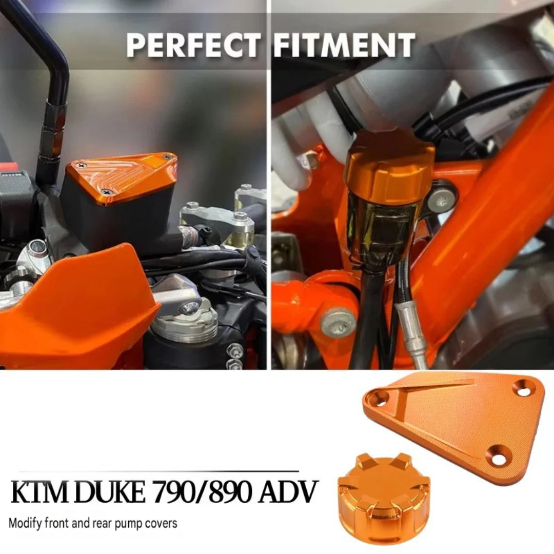 For KTM 790 DUKE/790 ADV customization accessories: front and rear pump covers, oil tank cover, rear brake oil tank cover view 2