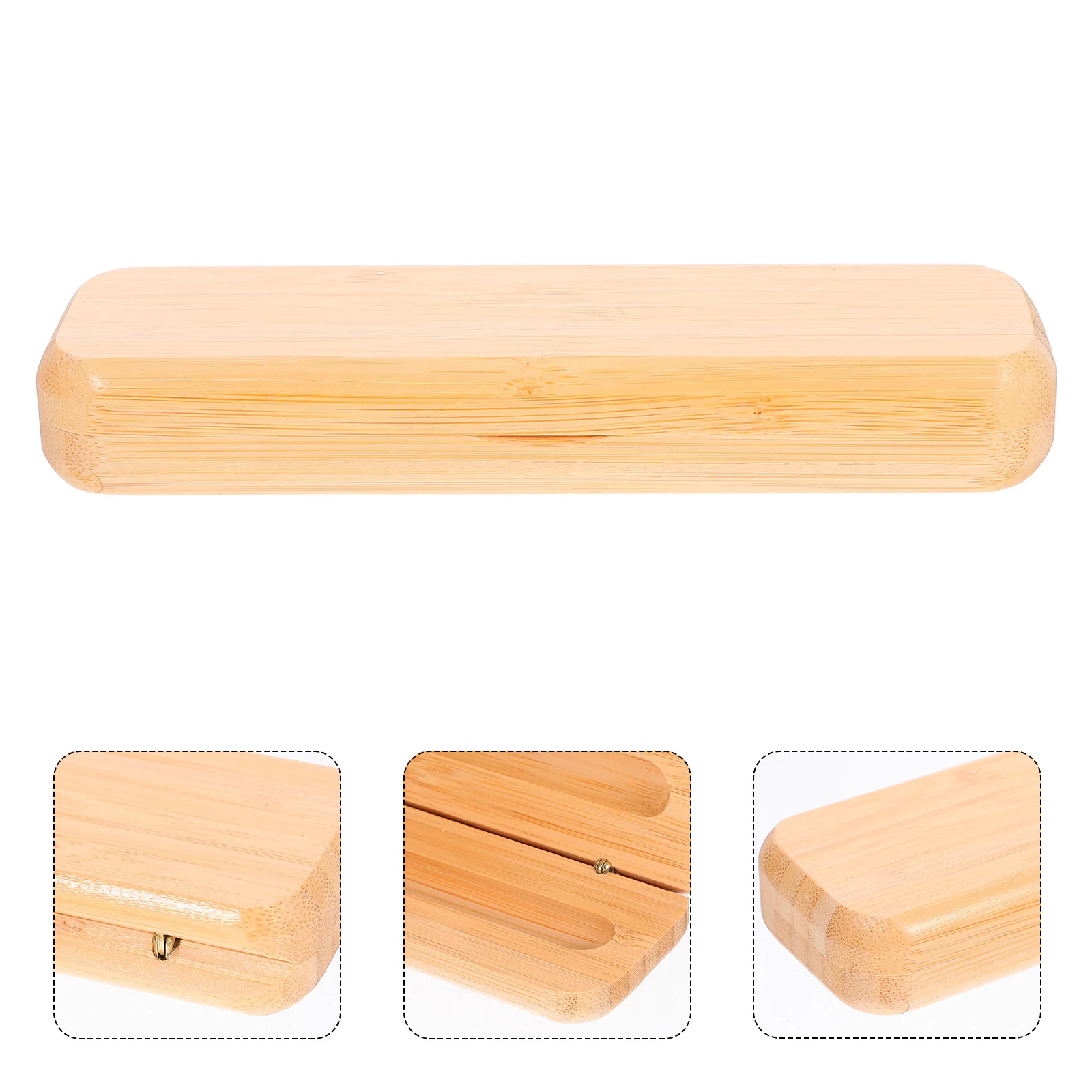 Bambus-Stiftbox, 17 x 5, 5 x 5, 5 cm, langlebig, Retro-Schreibwarenetui, leichte Aufbewahrung, Bürobedarf, Geschenk für Studenten
