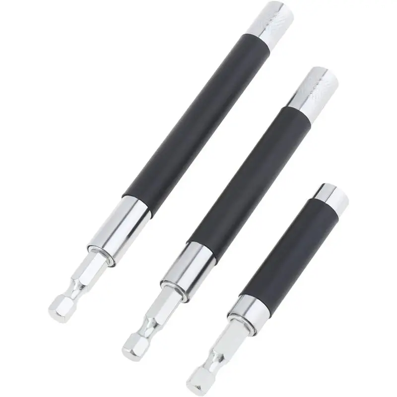 Screwdriver Bit Holder Extension Bar Adapter 6Pcs Magnetic Screw Drive Guide Drill Bit Tip Holder, 80/120/140Mm-A20R