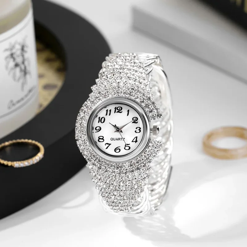 Orologi da donna Orologio in oro con diamanti Orologi da polso da donna Orologi da polso da donna con strass di marca di lusso Relogio Feminino femminile