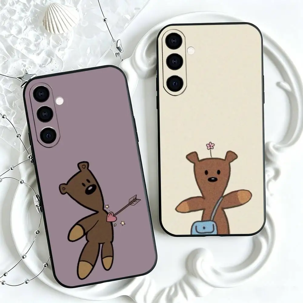 Popular Mr.Bean-s cute Teddy  Phone Case For Samsung Galaxy A73,A72,A71,A70,A53,A52,A51,Others Soft Black Cover