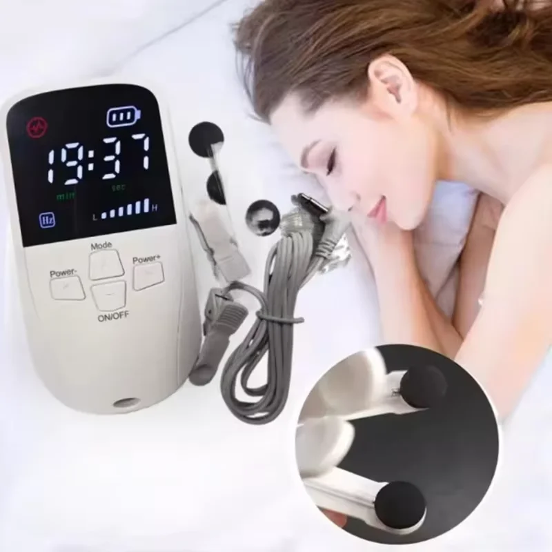 CES Vagus Nerve Stimulation Clip Ear Sleep Aid Device Relieve Insomnia Sleep Anxiety Depression Reliever Promote Fast Sleep Deep