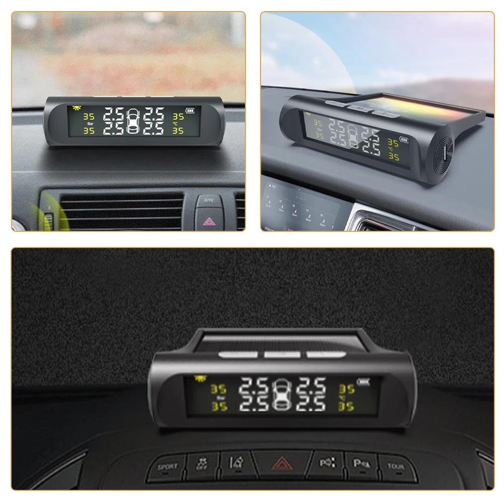 

Tire Pressure Monitor Digital Display for Cars Low Pressure Alarm Real Time Monitoring Optimal Safety Easy