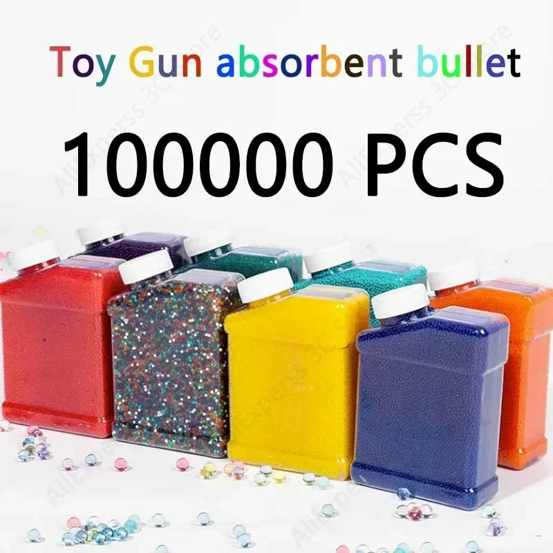 50000 Growing Water Ball Beads Ammo For  Gun Glock Pistol Toy Guns M416 ak47