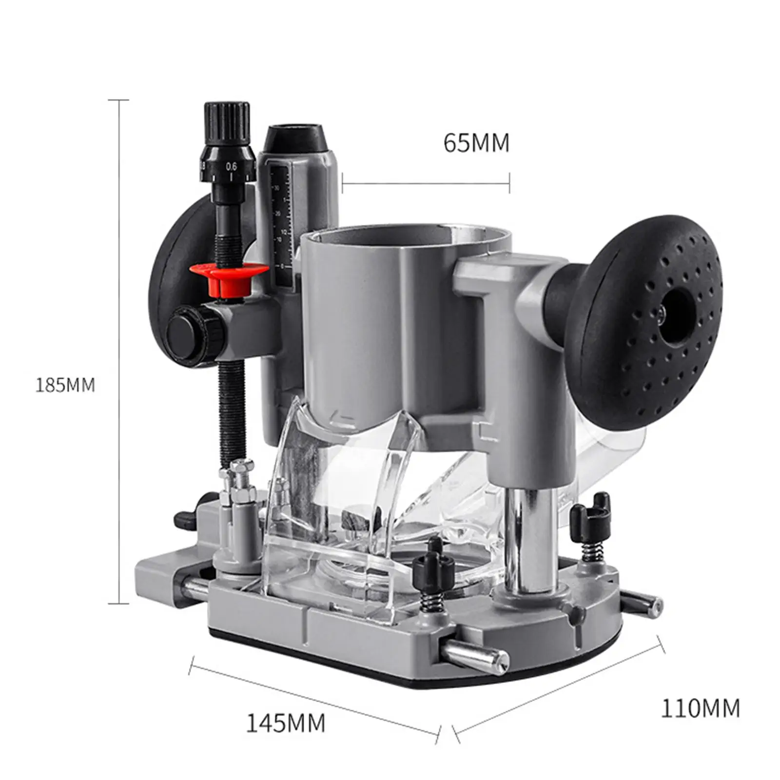 Woodworking Cutter Base Plate Steel Milling Machine Attachment for Wood Trimmer and Carving Applications