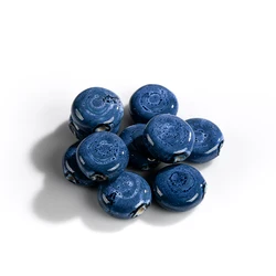20# 10pcs Hearthstone Abstract Image Retro Element Art Ceramic Shaped Bead Jewelry Accessories #8A4167