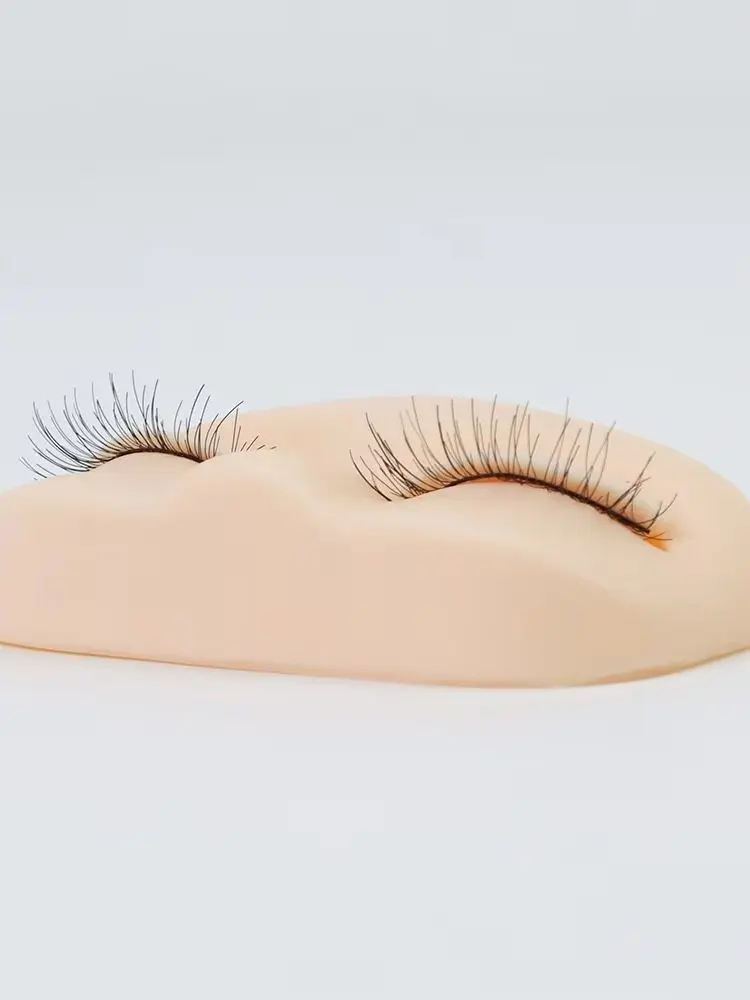 Glamlash mini chicote modelo plano cabeça prática extensão de cílios cabeça de treinamento com