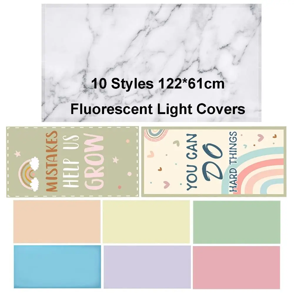 Solid Color Lampshade 122*61cm 10 Styles with 10 Magnetic Buckles Magnetic Light Filters Cartoon Light-blocking Eye-protection