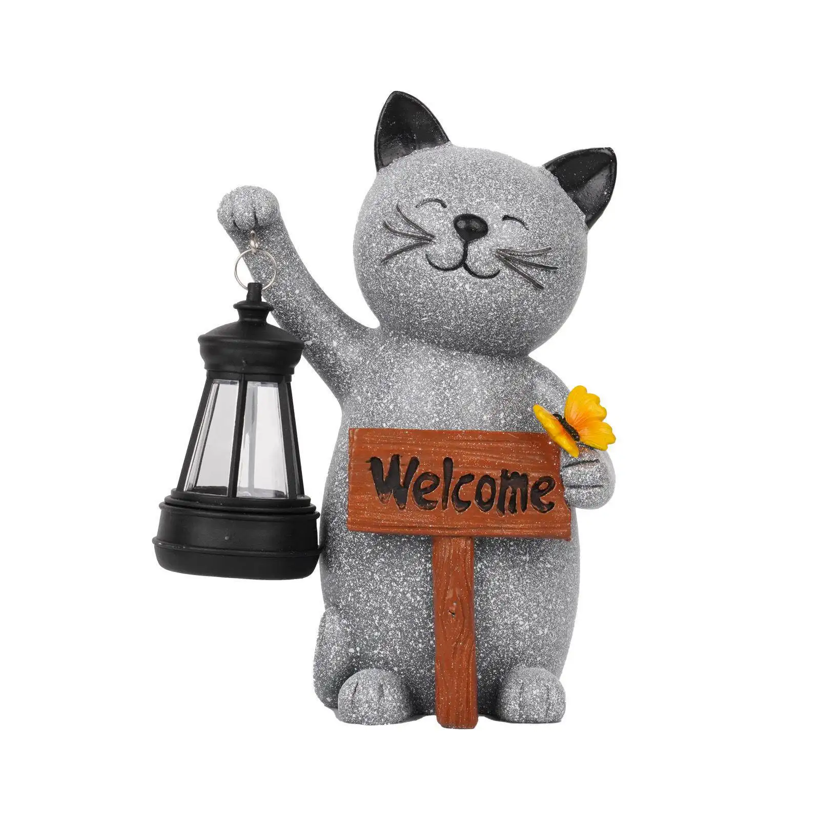 Solar‑Powered Cute Animal Ornament Lantern, Creative Decorative Hanging Lamp for Garden Courtyard Outdoor Scenery