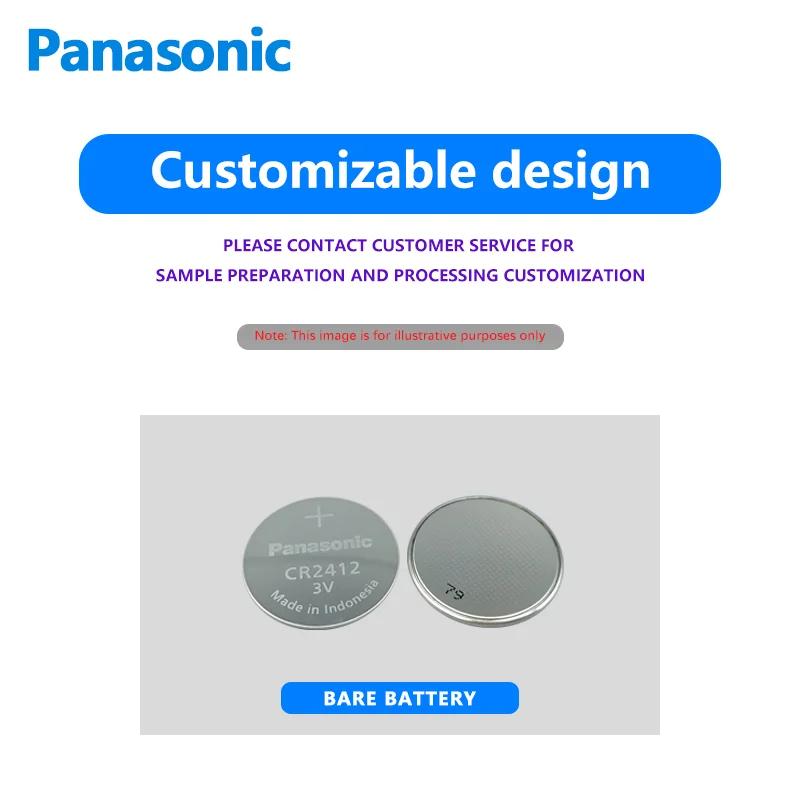 Panasonic CR2412 1PCS Watch Car Remote Control Smart Key Toy Button Lithium Battery