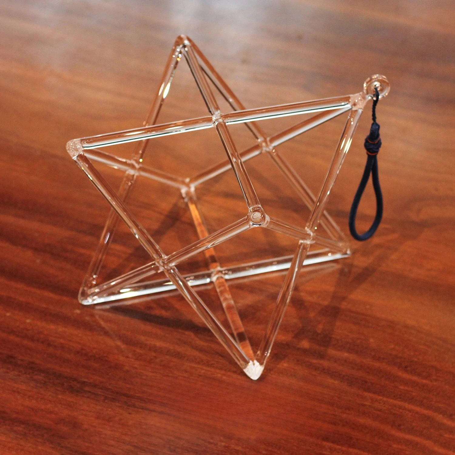 Clear Quartz Merkaba Singing Pyramid 5‑12 Inch, Transparent Sound Healing Musical Instrument for Yoga Meditation Sound Therapy
