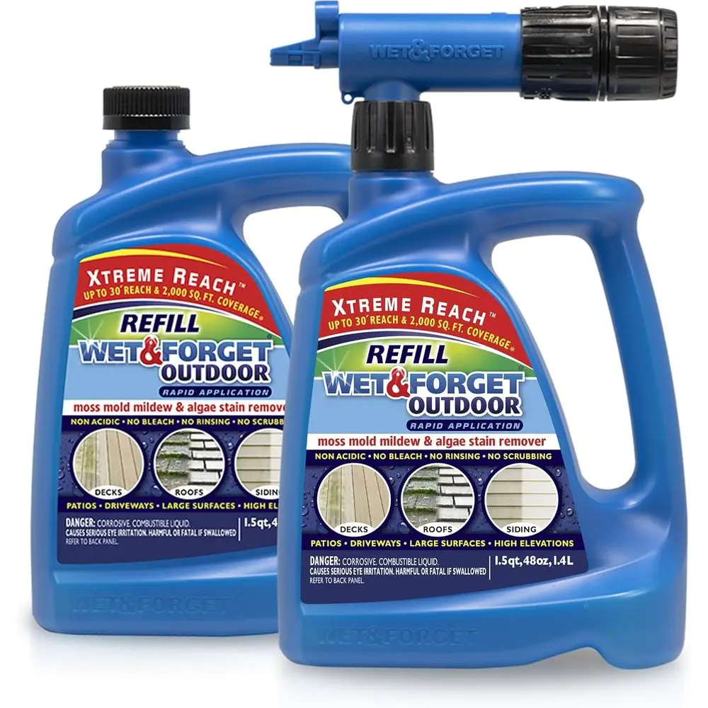 

Multi-Surface Outdoor Cleaner with Xtreme Reach Nozzle, 48 fl oz, 1 Pack + Refill