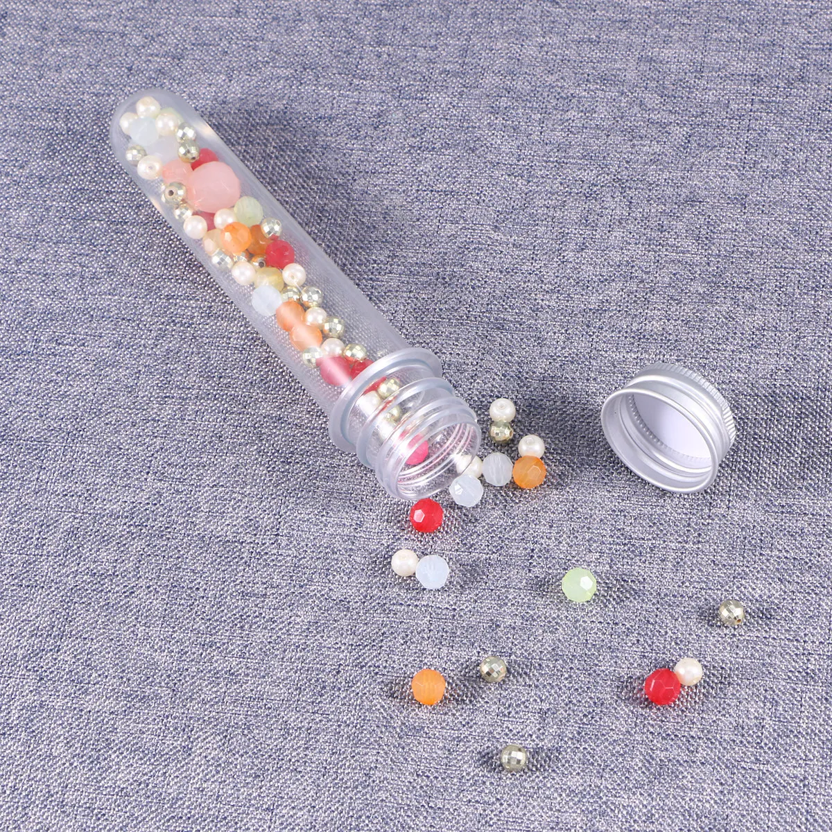 

12 pcs Transparent Pet Plastic Test Tubes 25X140Mm 40Ml For Sample Collection Specimen Use Sub Bottle Travel