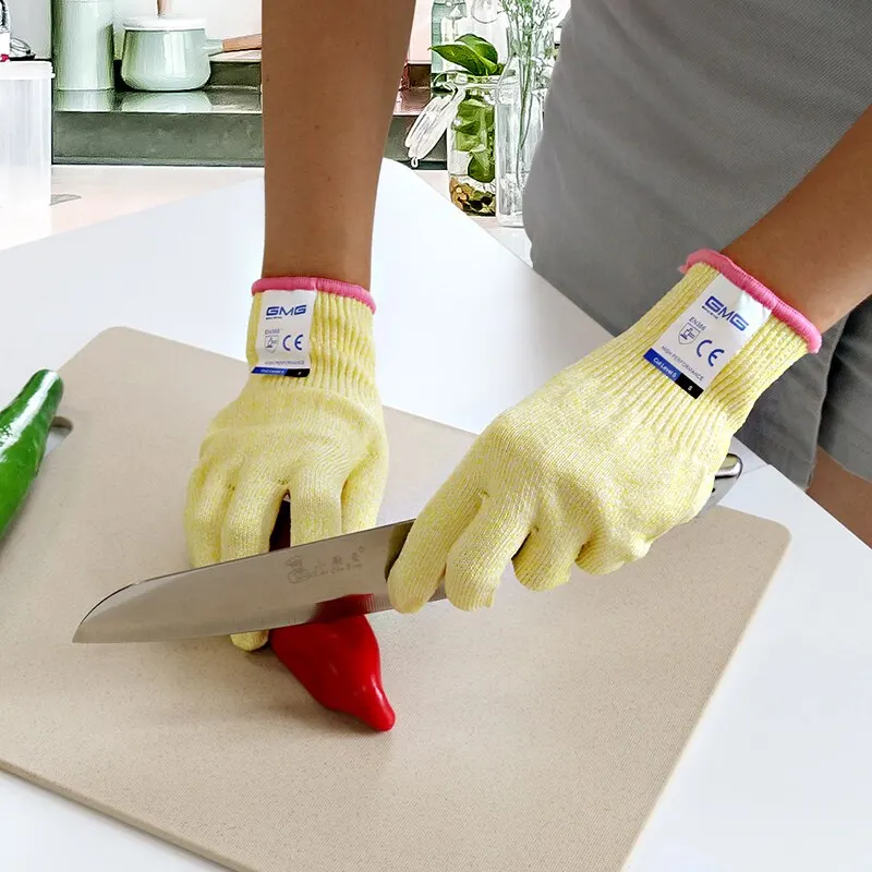 Anti Cut Gloves GMG Nonslip HPPE EN388 ANSI Anti Cut Level 5 Safety Work Gloves Cut Resistant Gloves For Kitchen Garden image 5