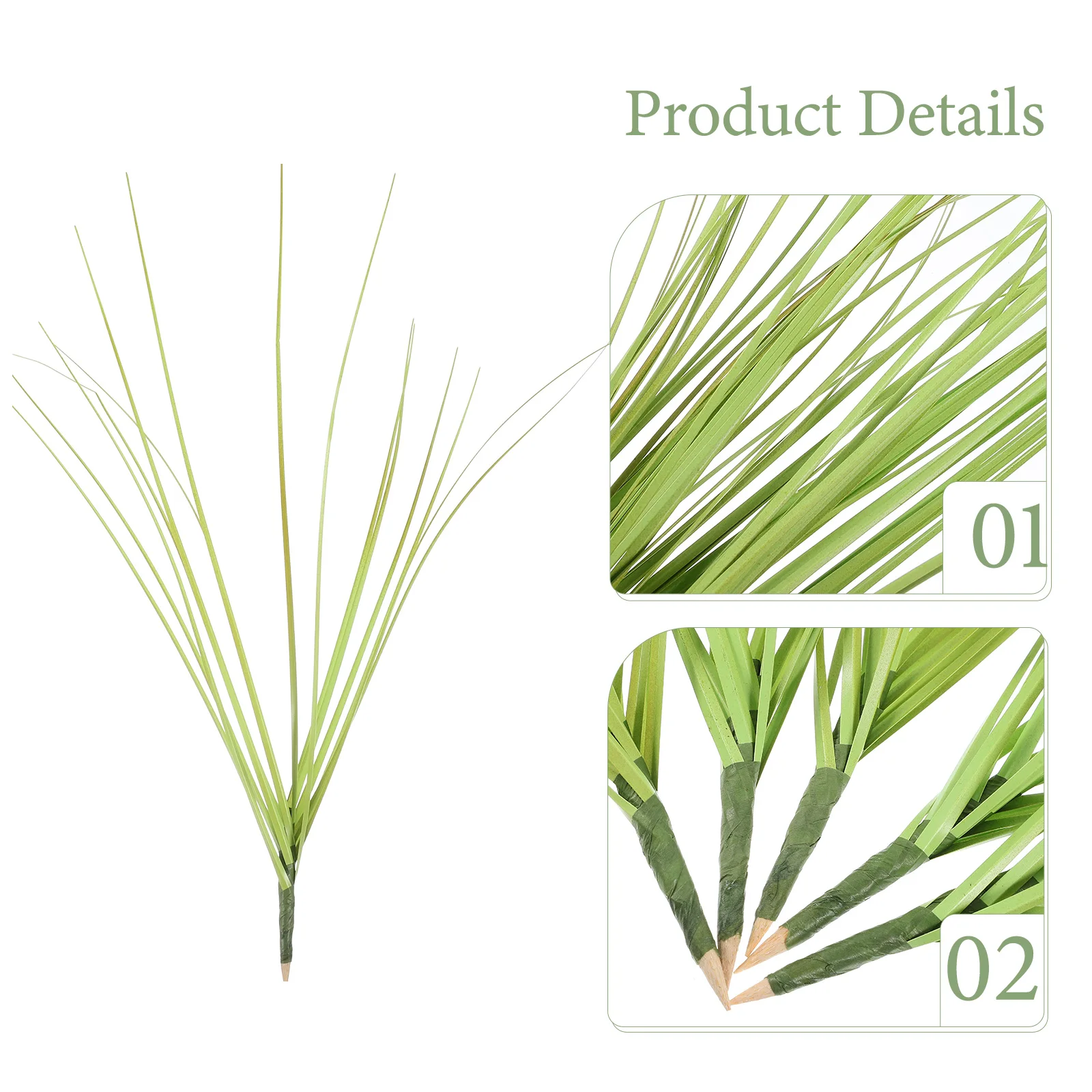 

15 Pcs Grass 37cm Bright GreenIndoor Decor Faux Plants Faux Plant Home Artificial Plants Office Simulation Plant