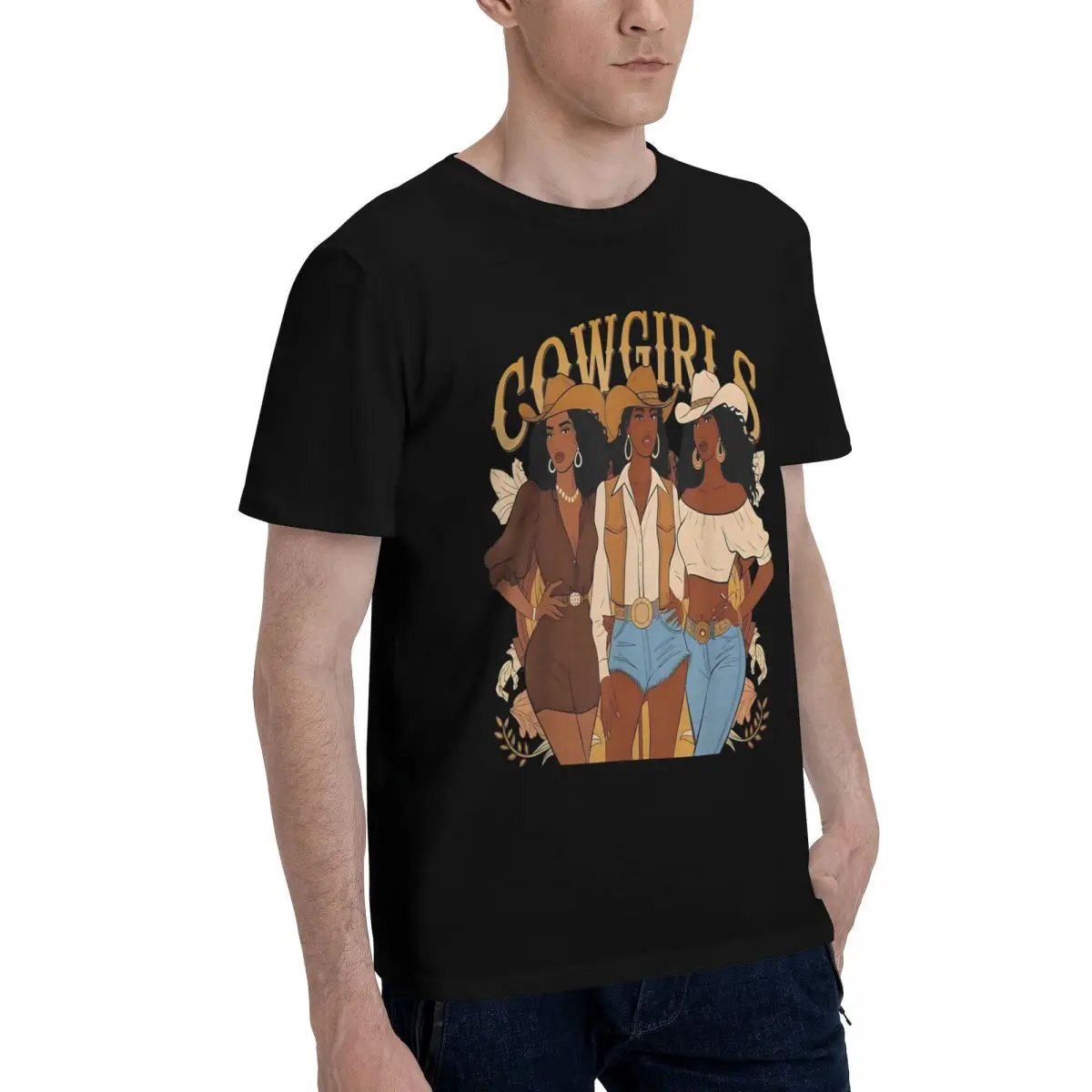 Cowgirl Vibes Trio Movement T-shirts Travel Championship Top Quality Vintage USA Size