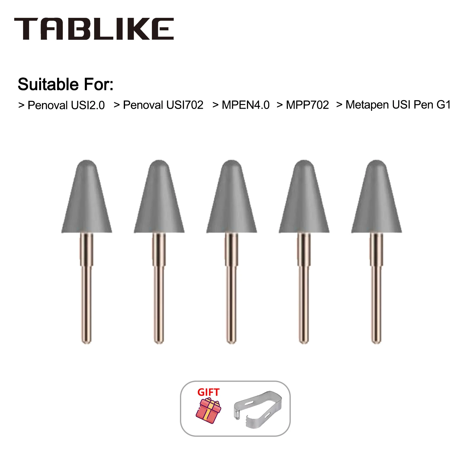 5/10 PCS Pen nibs for Penoval USI2.0/USI702/MPEN4.0/MPP702, Metapen USI Pen G1 Replacement Pen Nibs