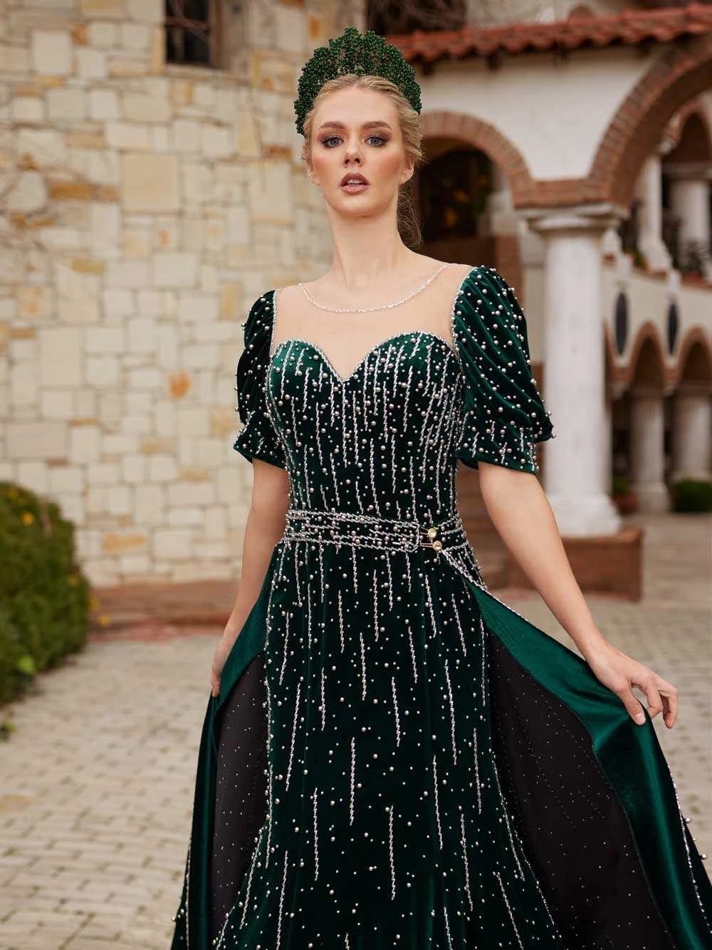 Elegante Smaragdgroene Fluwelen Avondjurk Prinses A-Line Party Eleagnt Prom Dress Klassieke Vloerlange Jurk Robe De Mariée