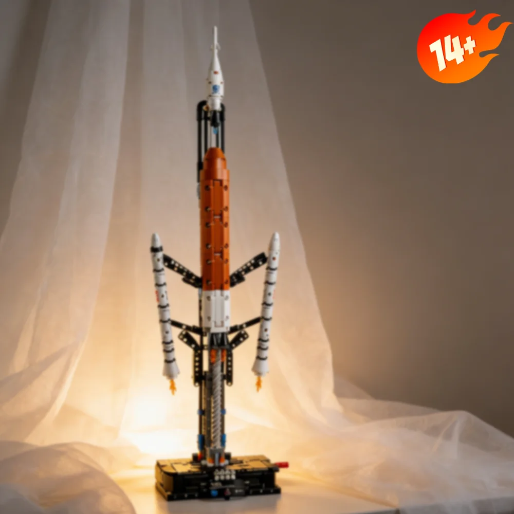 632pcs Building Blocks Kit Space Carrier Rocket Mechanical Exploration Launch Vehicle Assembly Model Festival Gifts For Adults
