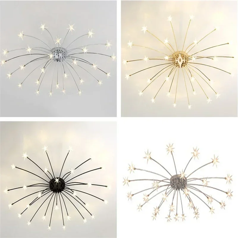 

Norbic Modern Led Ceiling Light Creative Ice Flower Glass Ceiling Lamps for Living Room Bedroom Lamp Designer Lighting Fixtures