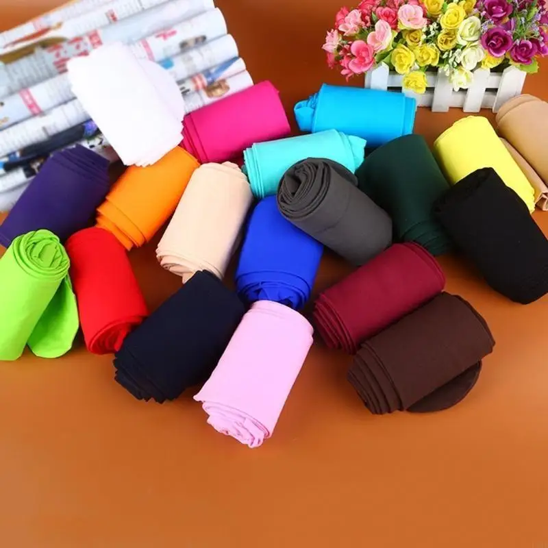 

652F Women's Run Resistant Tights Solid Colored Dance Stockings Soft Semi Opaque Footed Pantyhose High Waist Tights Gifts