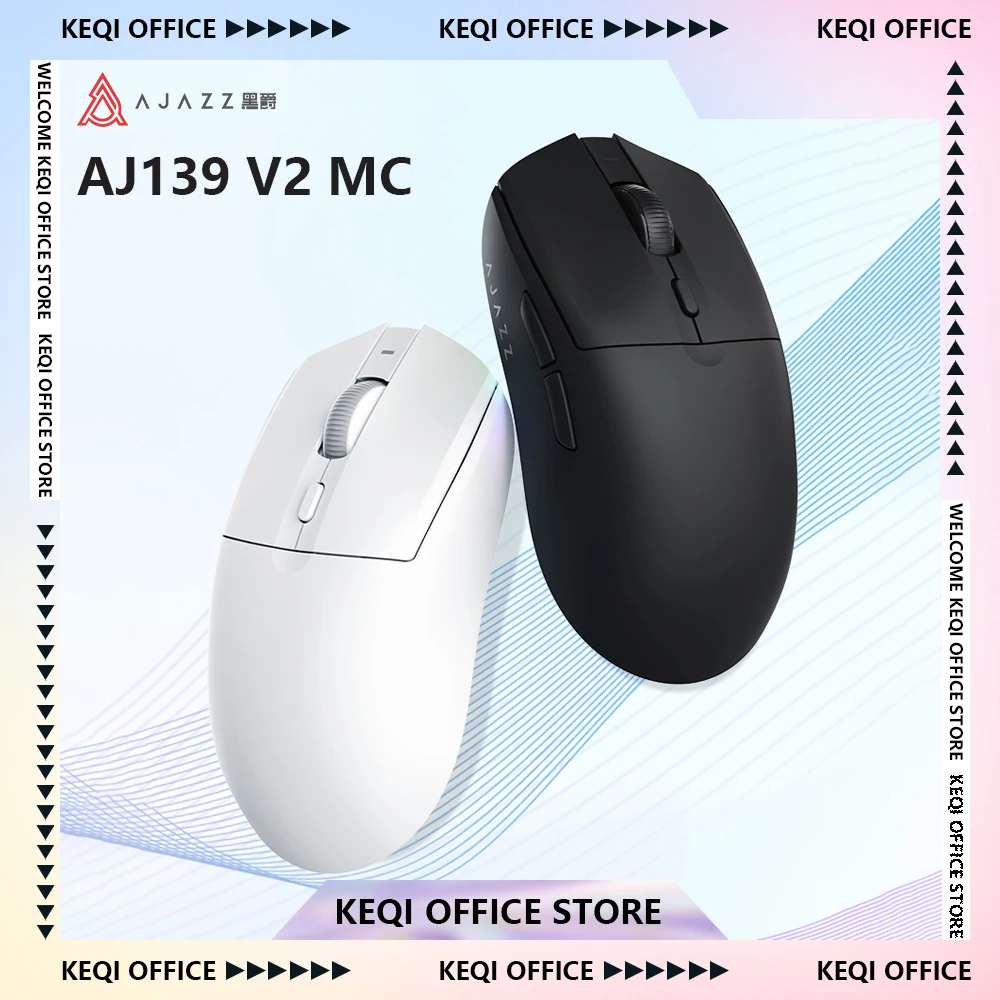 

AJAZZ AJ139 V2 MC Gaming Mouse PAW3311 Wireless RGB Magnetic Charging Dock Macro Mice Bluetooth 12000-24000DPI PC Gamer Custom