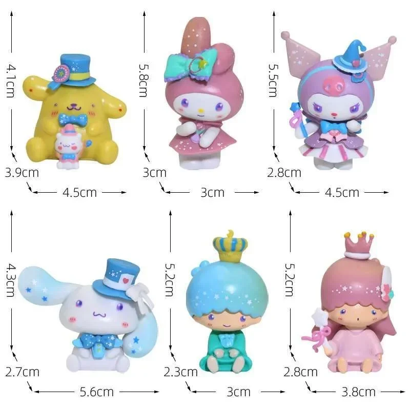 

Sanrio My Melody аниме фигурка Cinnamoroll Pochacco Kuromi кукла фигурки героев DIY украшение торта игрушки детский подарок на Рождество и день рождения