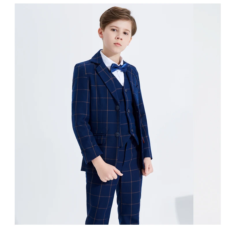 

Flower Boys Suit For Wedding Children Birhtday Photograph Set Kids Fromal Blazer School Teenager Graduation Performance Costume