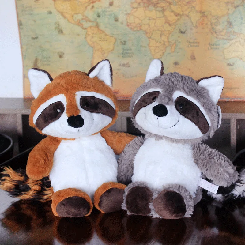 25cm Lovely Raccoon Plush Toy Cute Soft Stuffed Animals Doll Pillow For Girls Children Kids Baby Birthday Gift