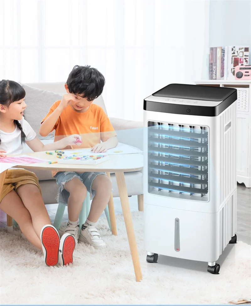 10L Air Conditioning Fan Large Wind Powerful Cooling Mobile Chiller Can Be Remotely Timed Control Air Cooler Conditioning