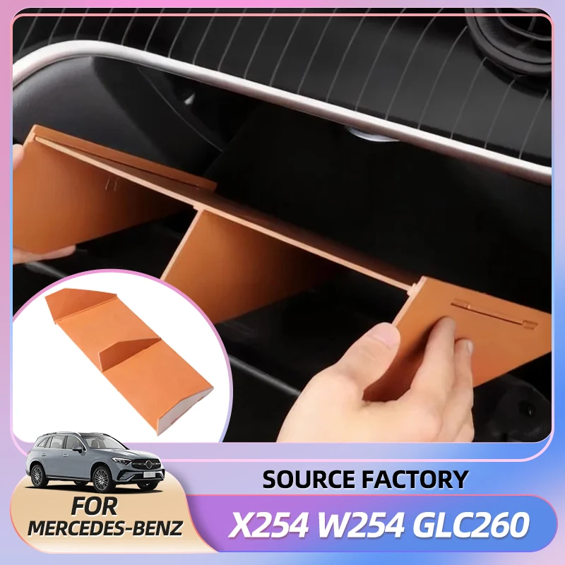 

Interior Stickers For Mercedes Benz GLC Class X254 W254 GLC260 GLC300 2023 2024 2025 Passenger Toolbox Storage Partition Auto In